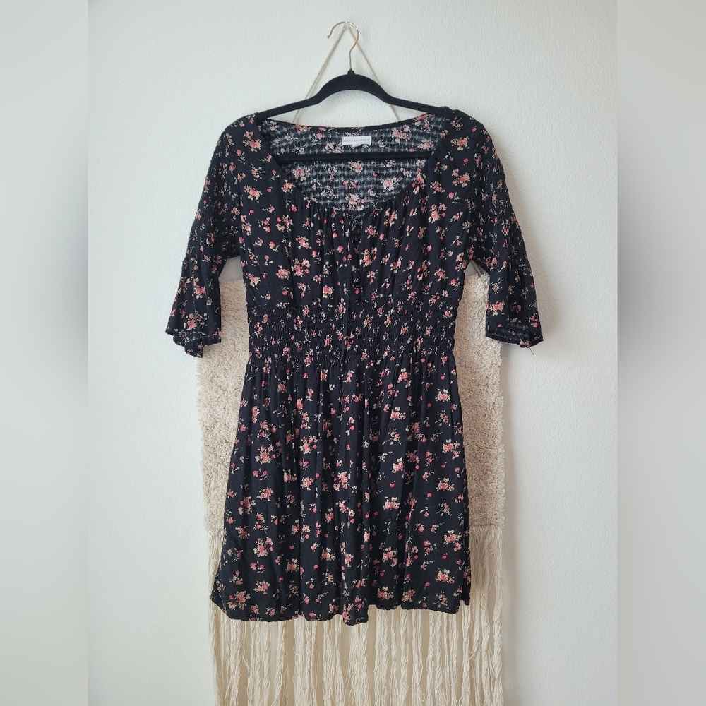 COCO AND JAMIESON MINI DRESS FLORAL FLORAL SUMMER BOHO FESTIVAL